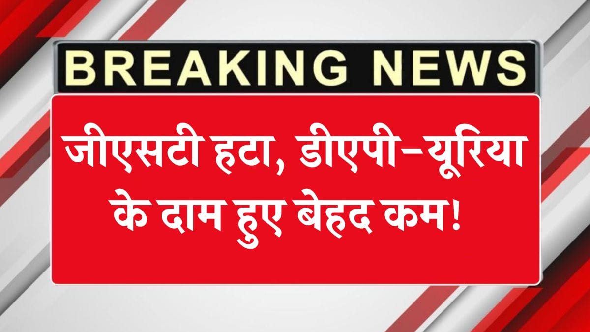 जीएसटी हटा, डीएपी-यूरिया के दाम हुए बेहद कम! 2025 में किसानों को मिली बड़ी राहत, जानें पूरी डिटेल