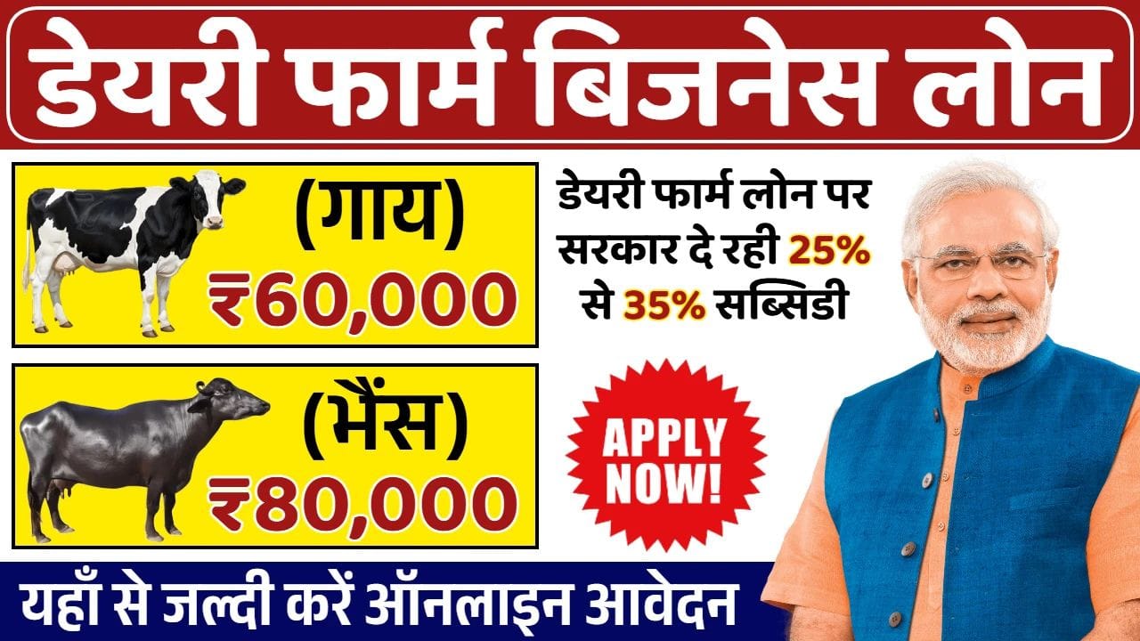 Dairy Farm Business Loan 2025: डेयरी फार्म बिजनेस लोन के लिए नए आवेदन शुरू