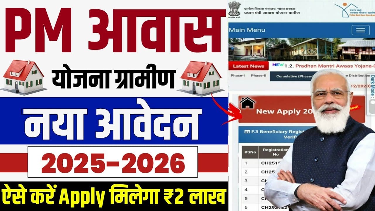 PM Awas Yojana 2025: ग्रामीण–शहरी सभी को 1.20 लाख की मंजूरी, आवेदन प्रक्रिया और पात्रता पूरी जानकारी