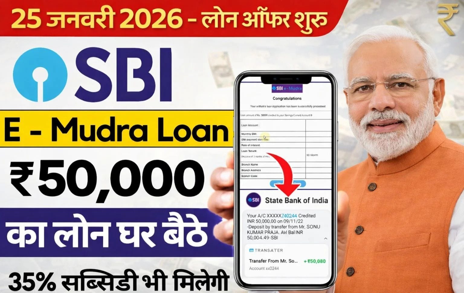 आधार कार्ड से ₹50,000 का लोन SBI से कैसे लें? | SBI Aadhaar Card Loan 2026 पूरी जानकारी
